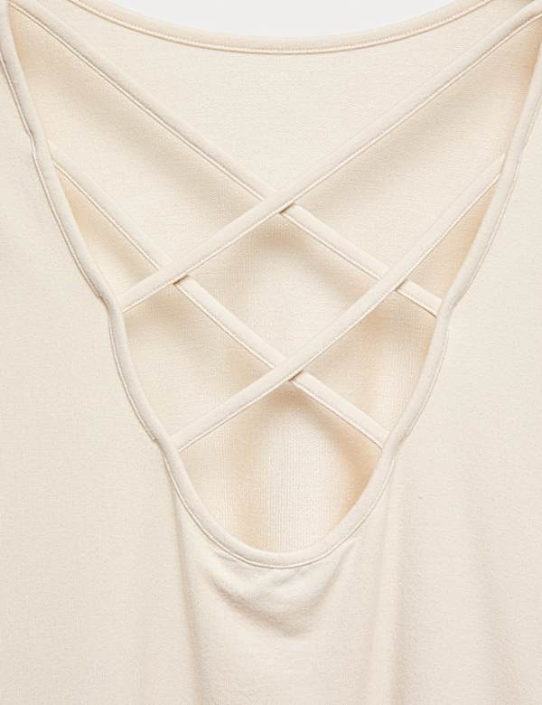 Modal Rich Strappy Back Sweatshirt