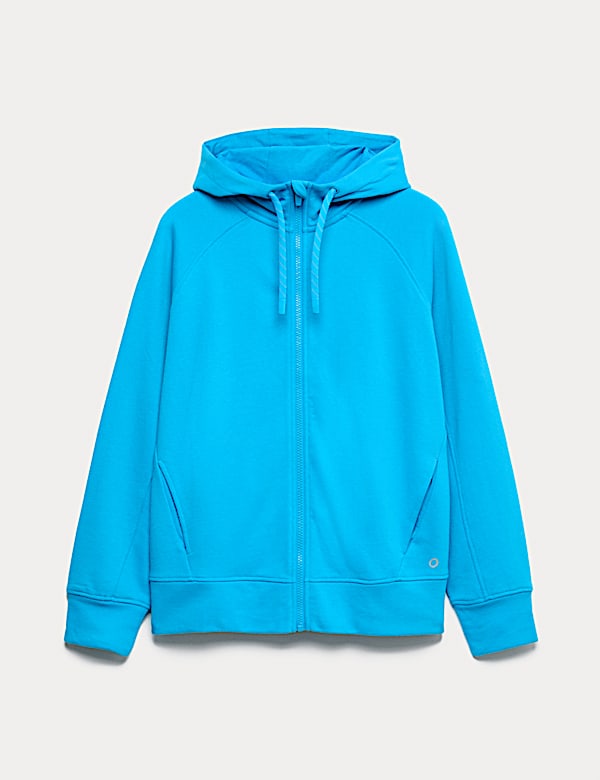 Sweat d&eacute;contract&eacute; en coton &agrave; capuche et fermeture &agrave; glissi&egrave;re - CA