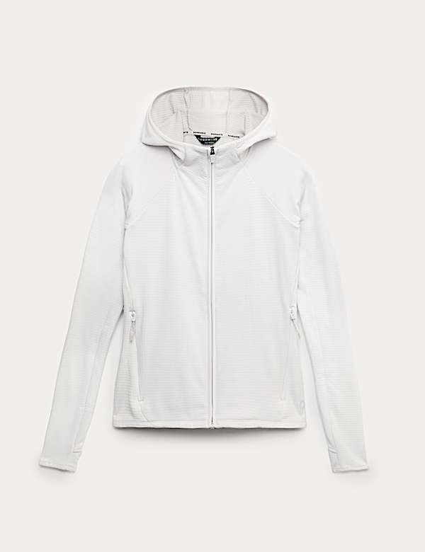 Sudadera con capucha de running ajustada Ultra Heat™ cepillada con cremallera - US