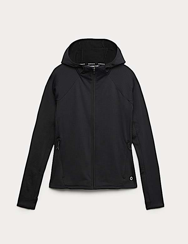 Ultra Heat&trade; Brushed Zip Up Fitted Running Hoodie - AL