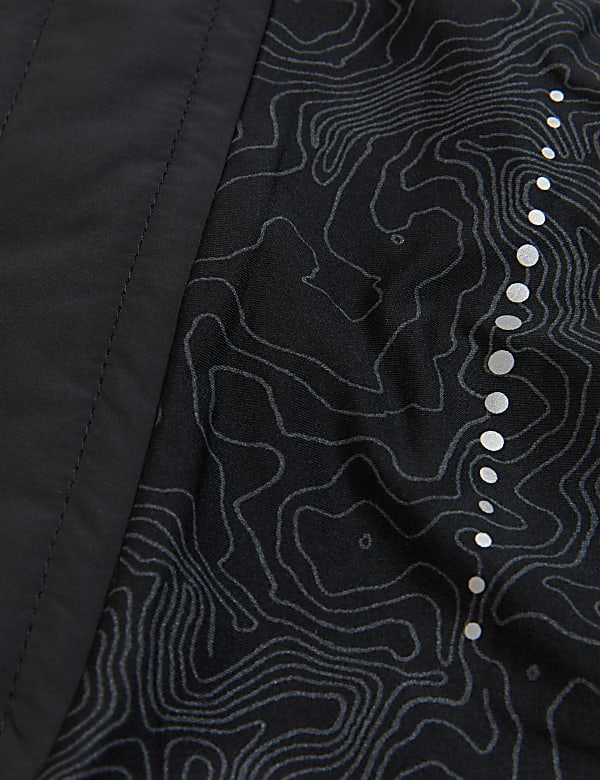 Reflective Padded Zip Up Running Jacket