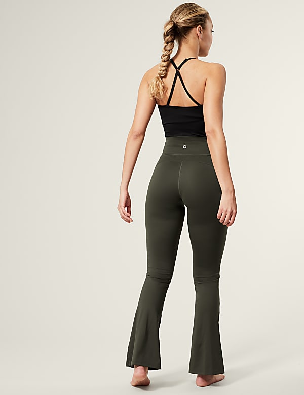 High Waisted Flared Yoga Leggings