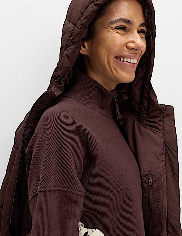 ז'קט פוך Stormwear™‎ בדוגמת תפירת טלאים עם קפוצ'ון - IL