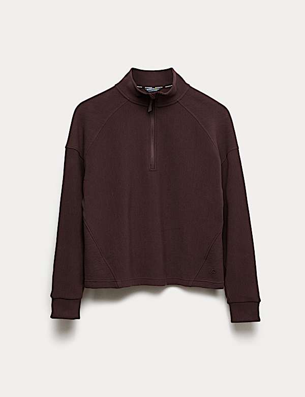 Rib Half Zip Yoga Sweatshirt - SI