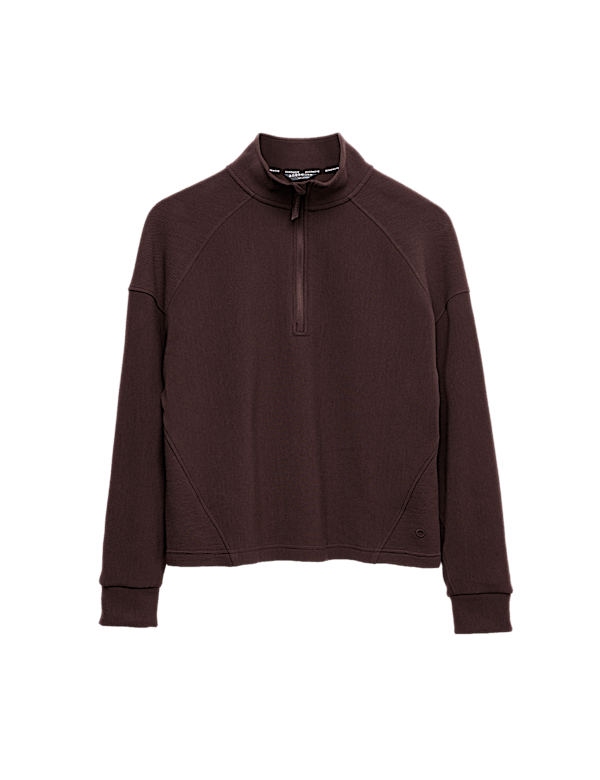Rib Half Zip Yoga Sweatshirt
