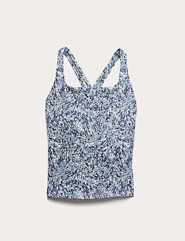 Go Balance Strappy Back Crop Vest Top - GR