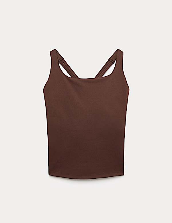 Go Balance Strappy Back Crop Vest Top - AU