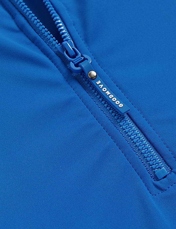 Active Zip Through Swimsuit