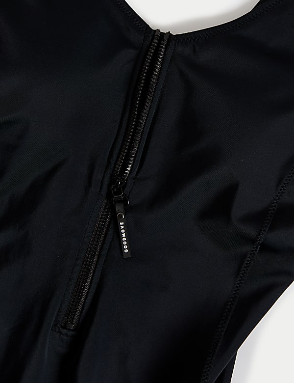 Active Zip Through Swimsuit