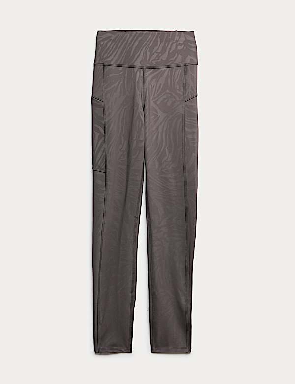 Go Move Cool Comfort&trade; Embossed High Waisted Gym Leggings - GR