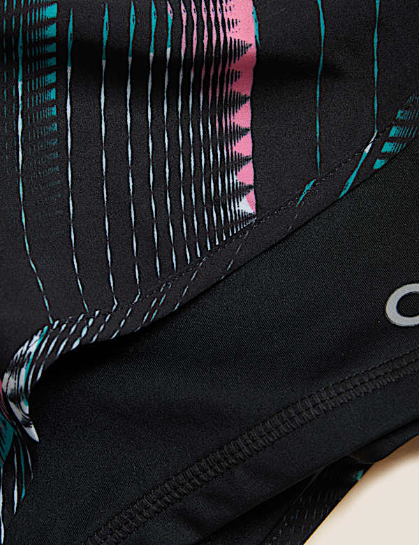Woven Printed Layered Running Shorts