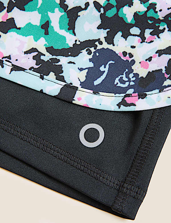 Woven Printed Layered Running Shorts