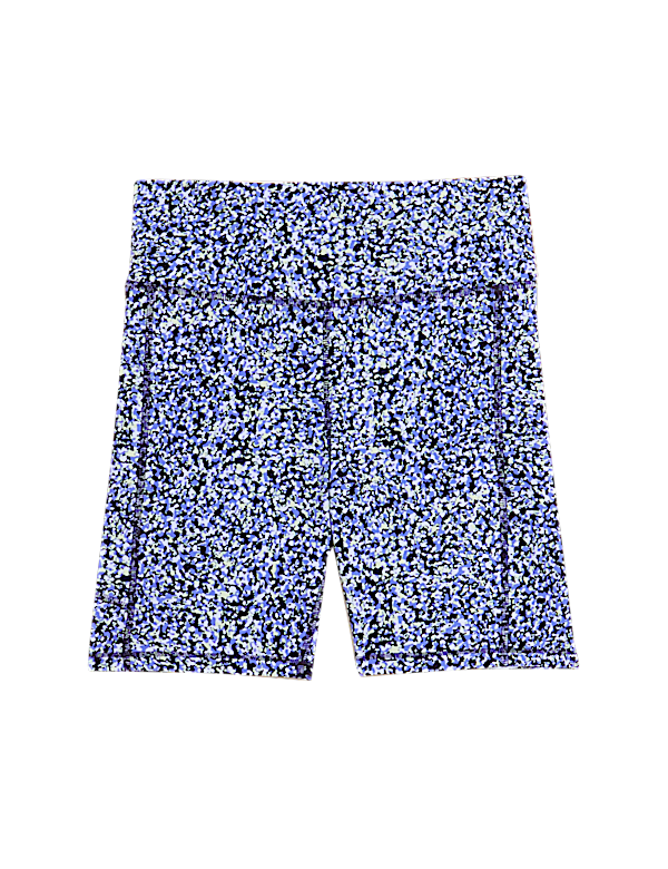 Go Move Printed High Waisted Gym Shorts