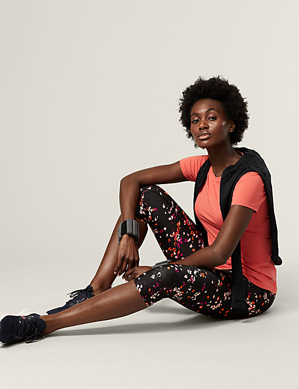 Go Move Printed Cropped Gym Leggings