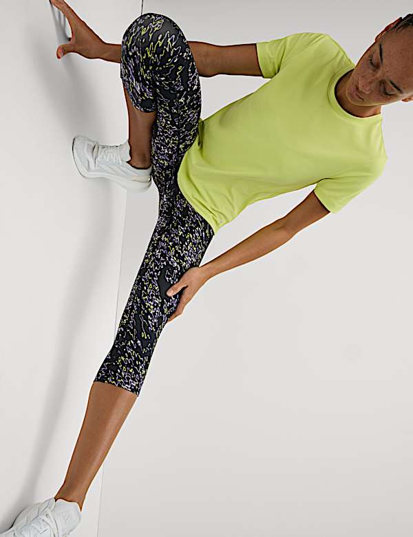 Go Move Printed Cropped Gym Leggings - UA
