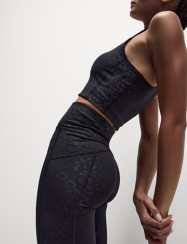 Go Move Embossed High Waisted Gym Leggings - PT