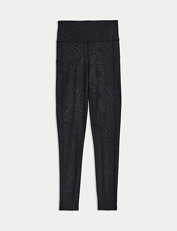 Go Move Embossed High Waisted Gym Leggings - PT