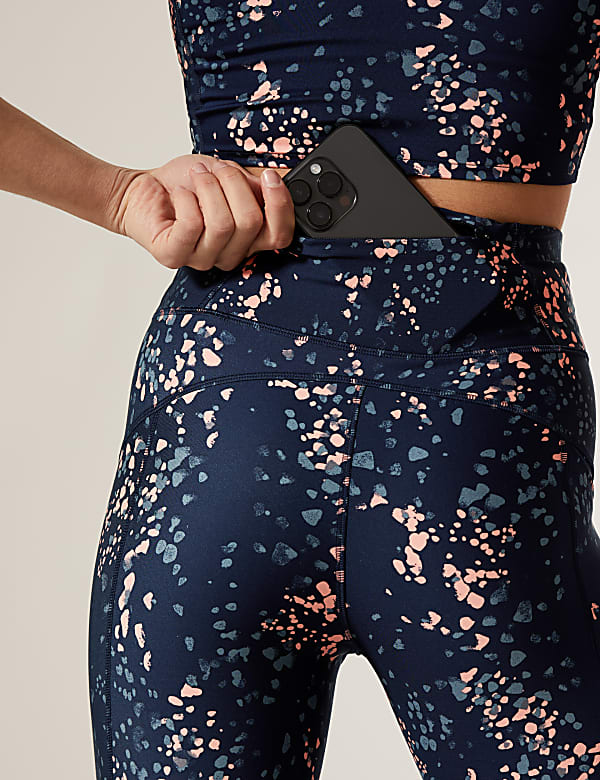 Go Move Printed High Waisted Gym Leggings