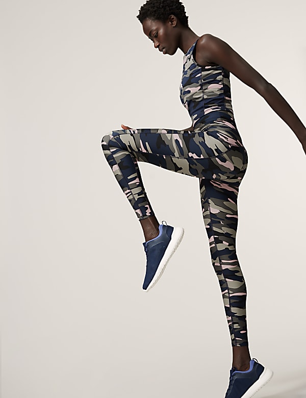 Go Move Printed High Waisted Gym Leggings