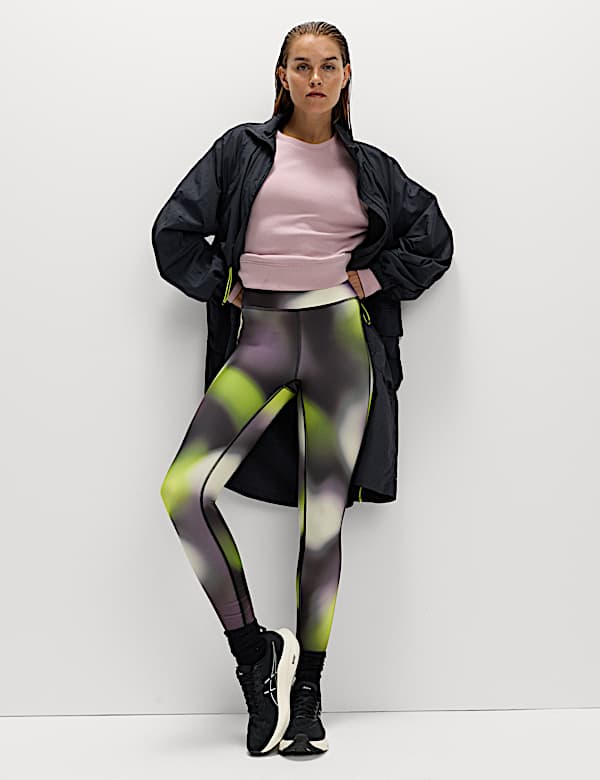 Go Move Printed High Waisted Gym Leggings - DE