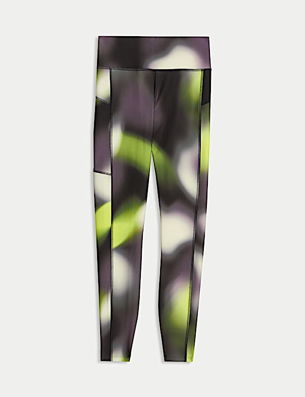 Go Move Printed High Waisted Gym Leggings - DE