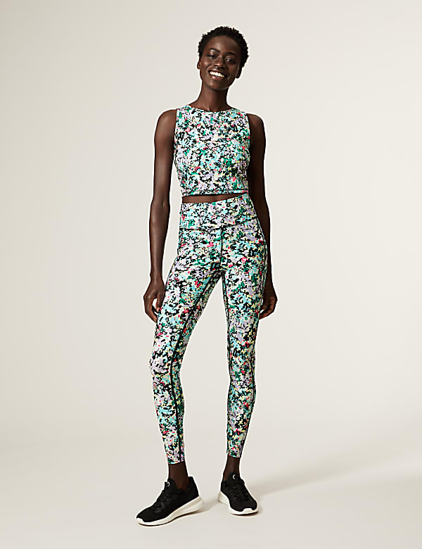 Go Move Printed High Waisted Gym Leggings