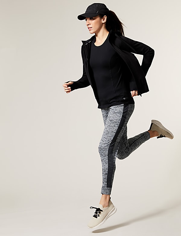 Cuffed High Waisted Sports Joggers