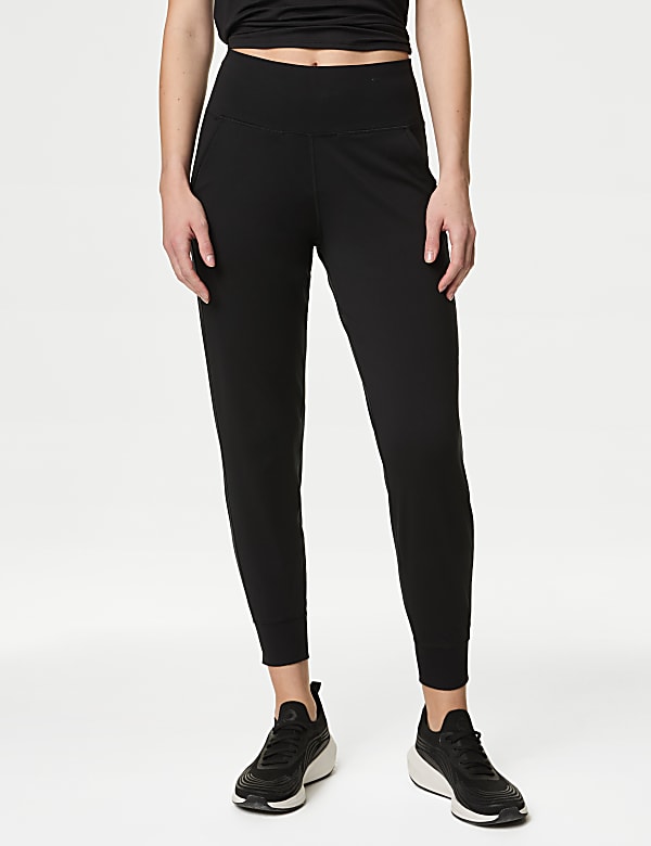 Cuffed High Waisted Sports Joggers