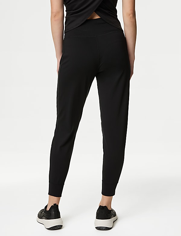 Cuffed High Waisted Sports Joggers