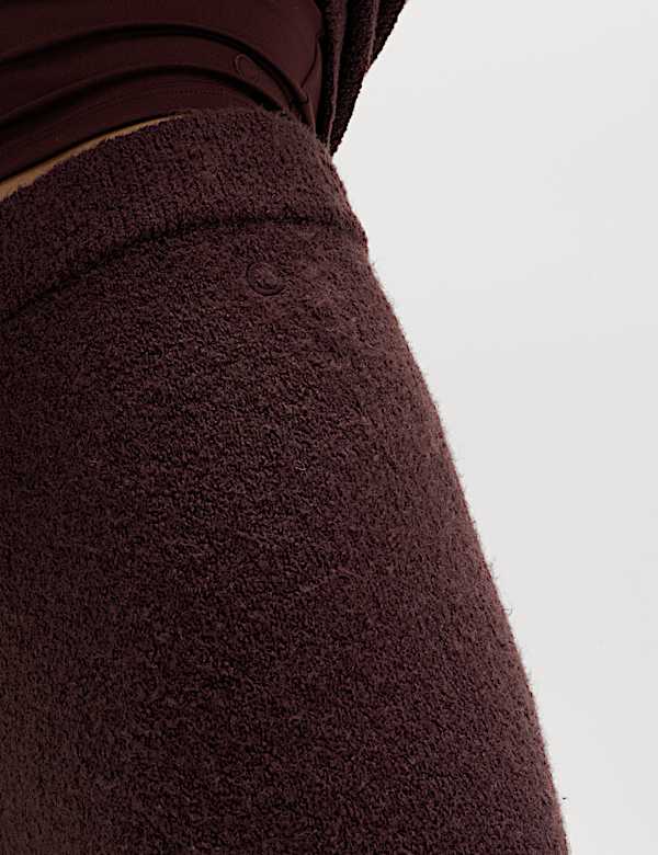 מכנסי טרנינג בוקלה בגזרה רחבה וגבוהה מבד רך במיוחד - IL