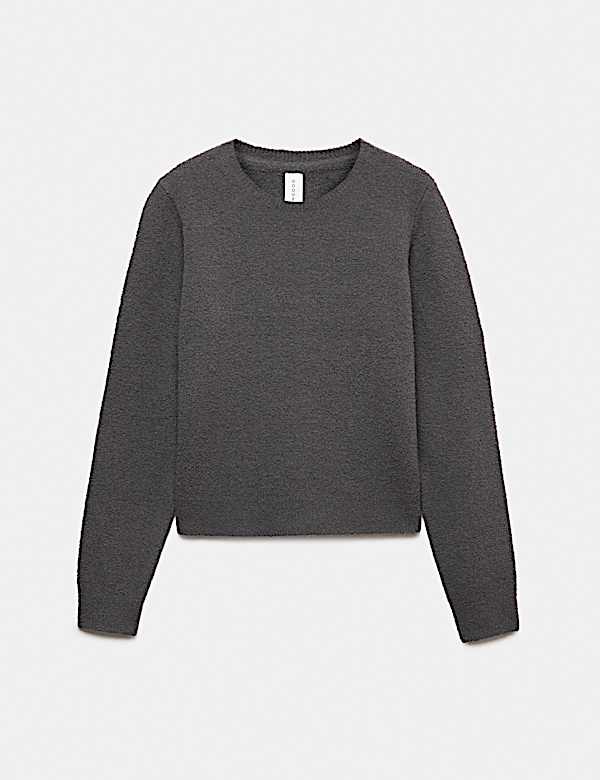 Boucle Crew Neck Cropped Jumper - NZ