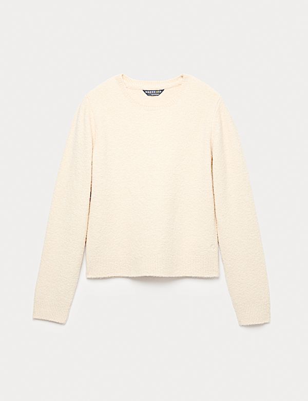 Supersoft Boucle Crew Neck Cropped Jumper - MV