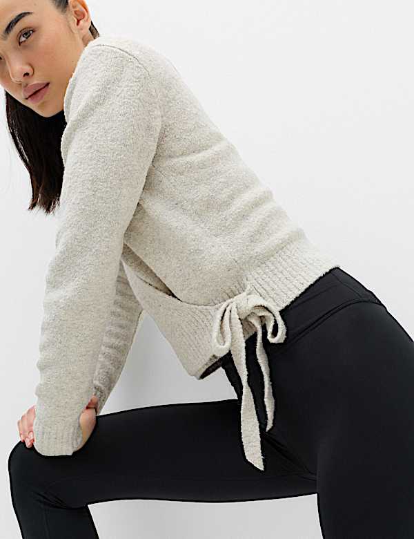 Boucle V Neck Wrap Cardigan - MX