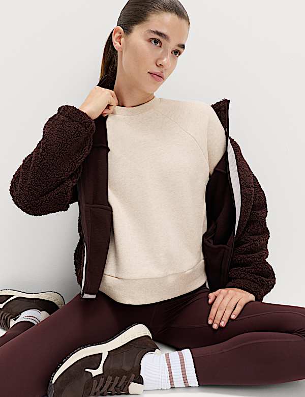 Cotton Rich Crew Neck Sweatshirt - CZ