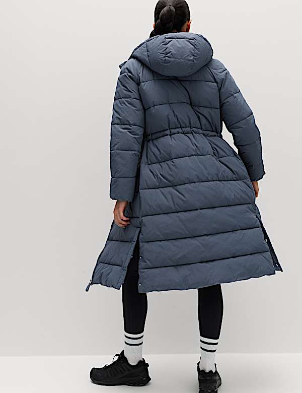 Lang, gewatteerd jack met capuchon en Stormwear&trade; - BE