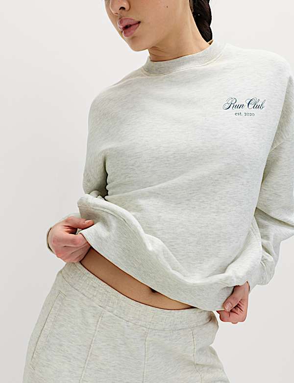 Cotton Rich Run Club Oversized Sweatshirt - SK