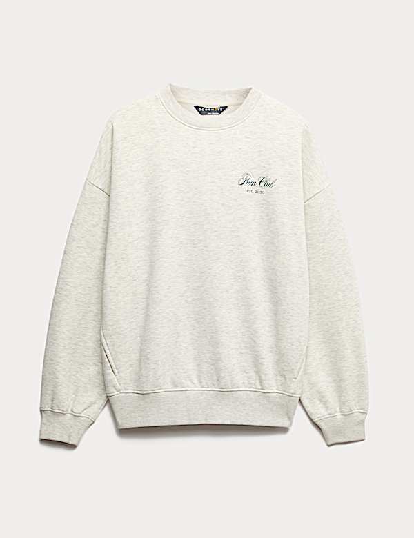 Cotton Rich Run Club Oversized Sweatshirt - SK