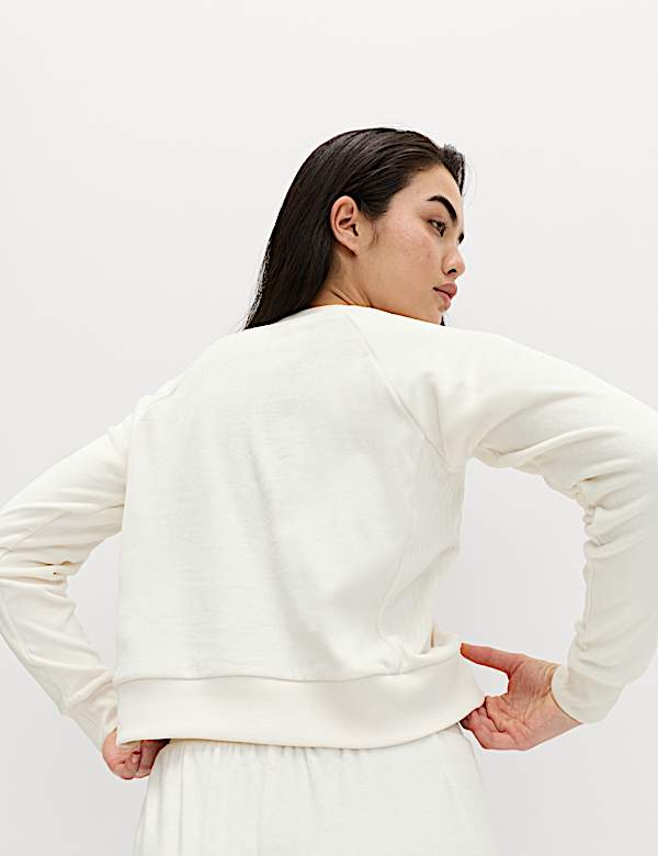 Velour Crew Neck Supersoft Sweatshirt - AU