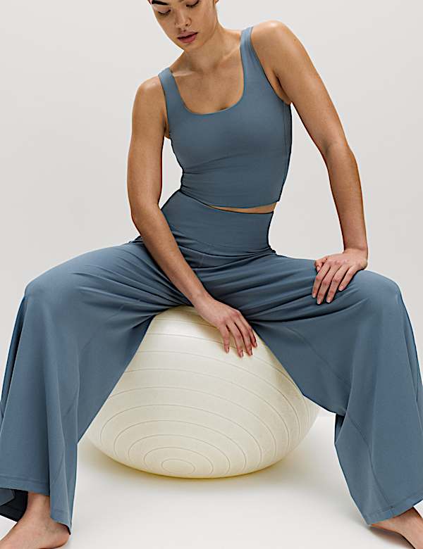 Go Balance High Waisted Palazzo Trousers - ID