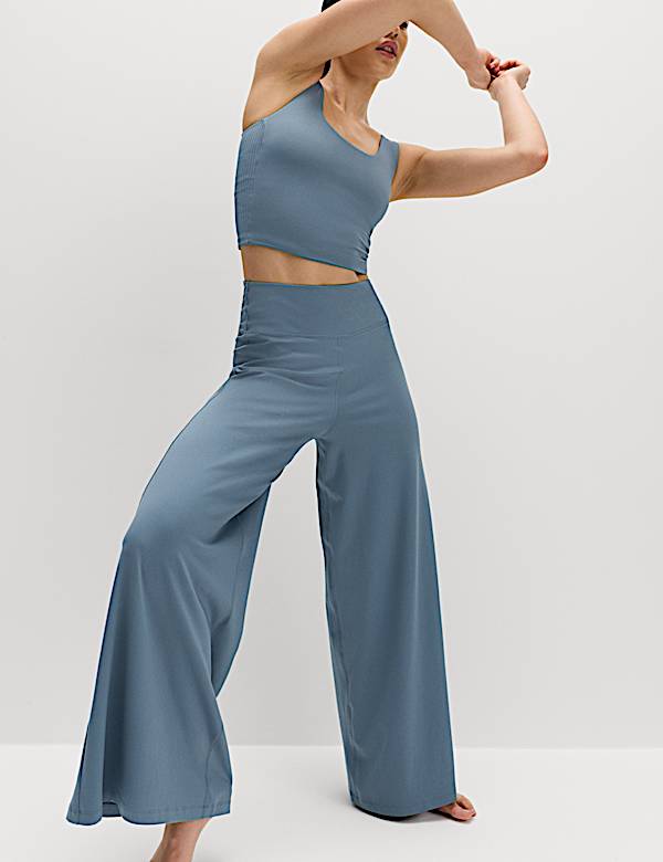 Go Balance High Waisted Palazzo Trousers - ID