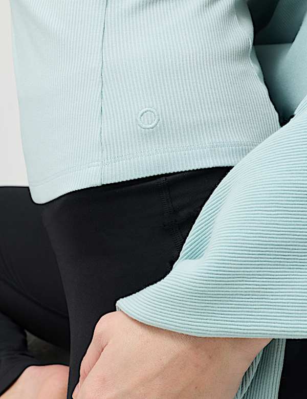 Modal Rich Rib Round Neck Fitted T-Shirt - CZ