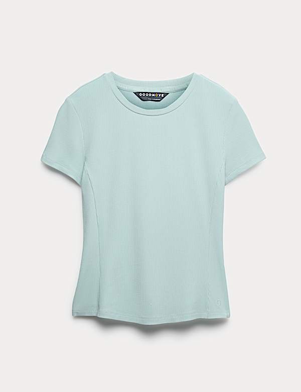 Modal Rich Rib Round Neck Fitted T-Shirt - CZ