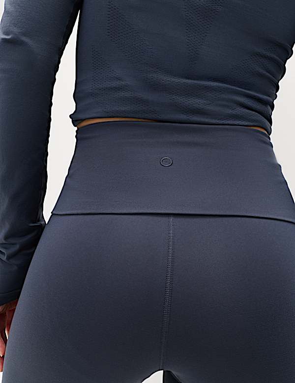 Go Balance Foldover Waist Flared Leggings - BG