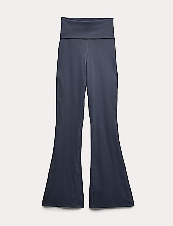 Go Balance Foldover Waist Flared Leggings - BG