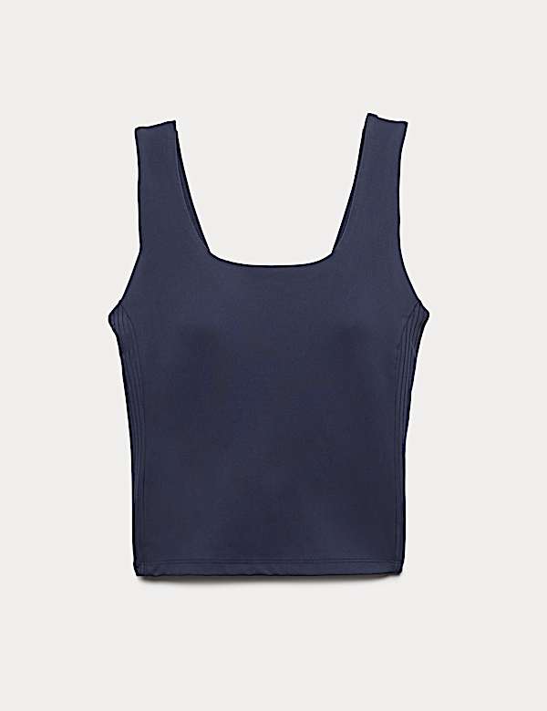 Maillot de corps ajust&eacute; coupe courte Go Balance &agrave; empi&egrave;cement c&ocirc;tel&eacute; - BE