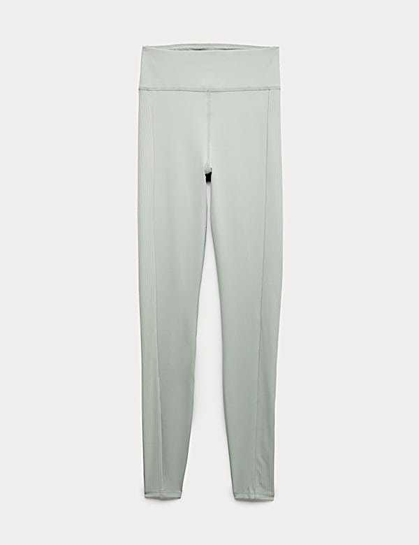 Leggings Go Balance taille haute à panneau côtélé - BE