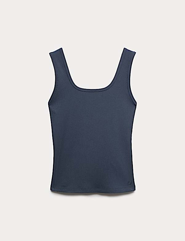 Maillot de corps ajust&eacute; en modal c&ocirc;tel&eacute; &agrave; encolure carr&eacute;e - CH