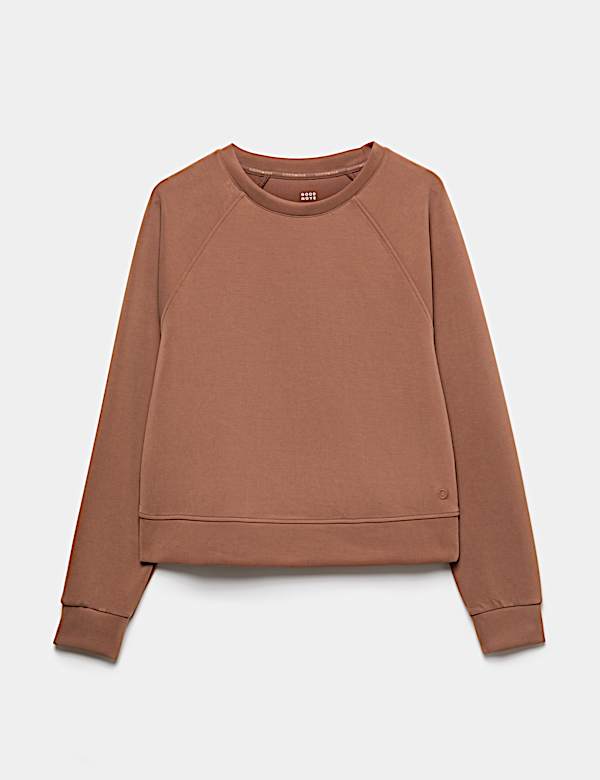 Modal Blend Sandwash Cropped Sweatshirt - NZ