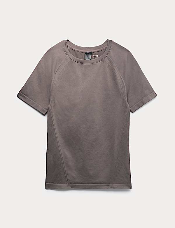 Top ajust&eacute; sans coutures &agrave; col rond - CA