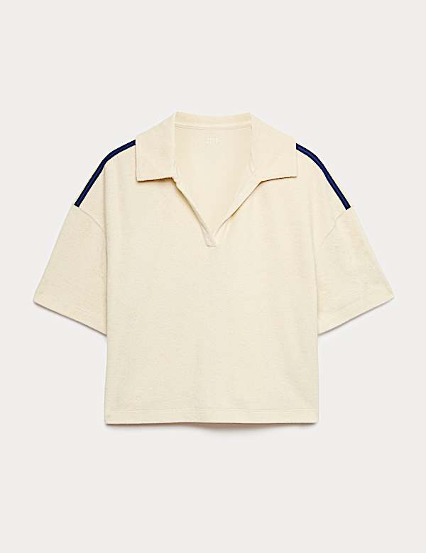 Cotton Rich Terry BrushedPolo  Top - BN